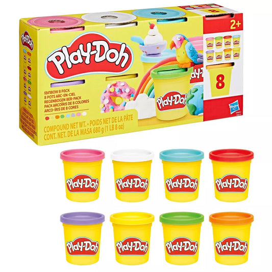 Play-Doh Rainbow Colors 8 Pack for modeling and creativity