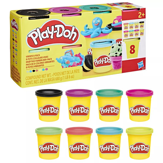 Play-Doh Vibrant Colors 8 Pack creativity modeling clay