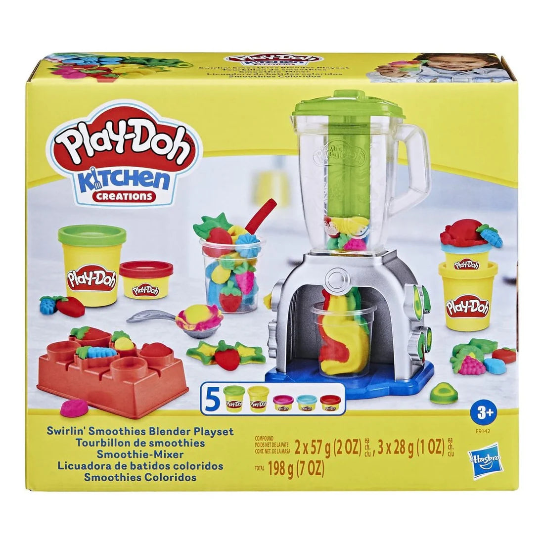Play-Doh Swirlin Smoothies Blender Playset for Kids picture of the box