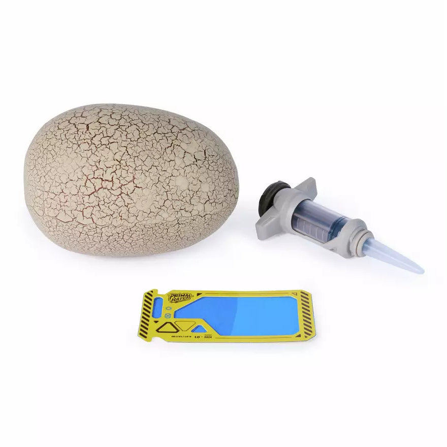 Primal Hatch T-Rex Hybrid Action Figure pieses that comes in a set