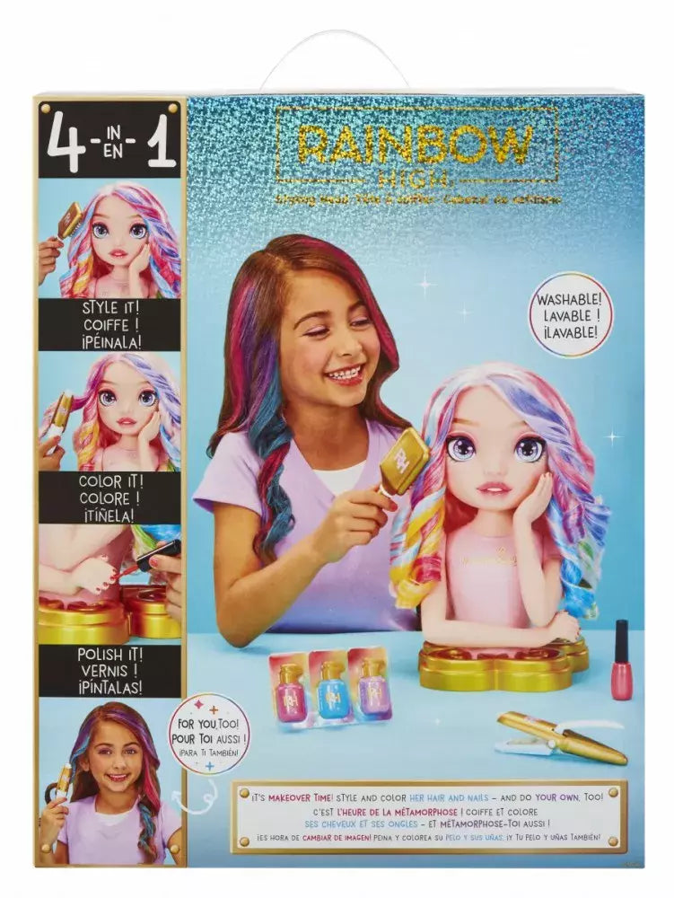Rainbow High Bella 13 Inch Styling Head 4-in-1 Playset make-up and hairdresser set