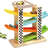 Ramp Racer with 4 Car Ramps wooden toy