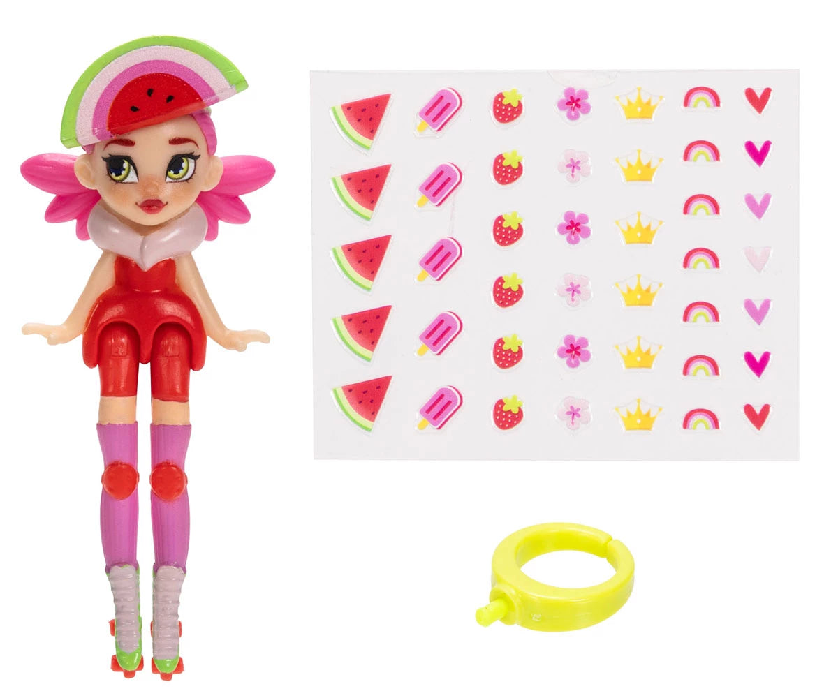 Ring Queens Wearable Mini Doll Ring Watermelon Glow