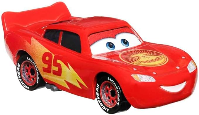 High-quality Road Trip Lightning McQueen toy car for racing adventures.
