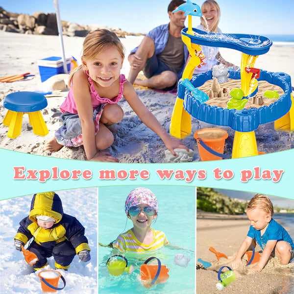 2-Tier Sand Water Table for Toddlers life style picture