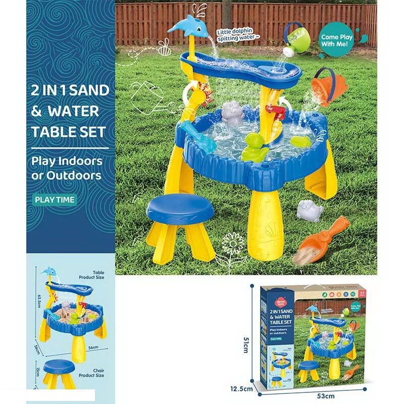 2-Tier Sand Water Table for Toddlers perfect for sand or water activities