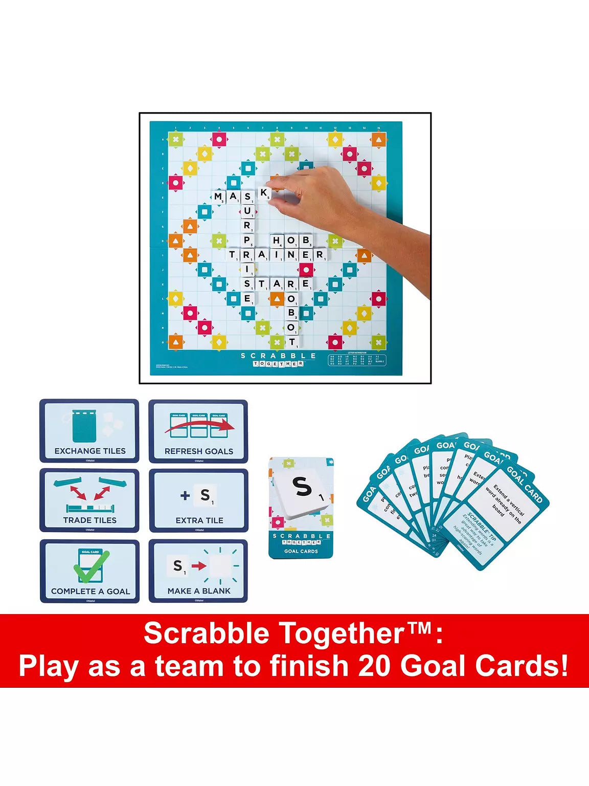 "Classic Scrabble gameplay meets casual fun with Scrabble Original, offering two unique game modes."
