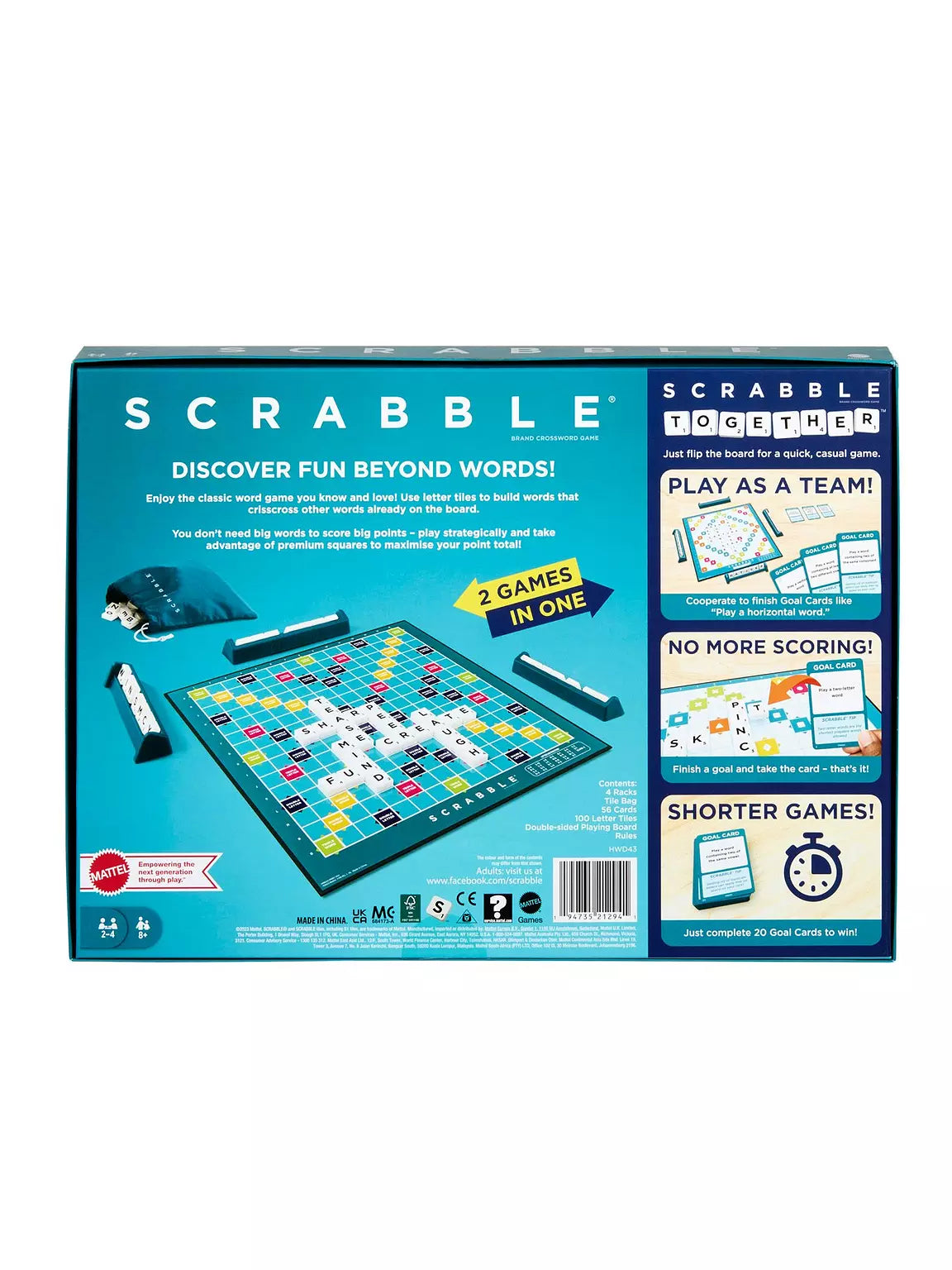 "Scrabble Original: Build words, earn points, and enjoy endless fun with friends and family."
