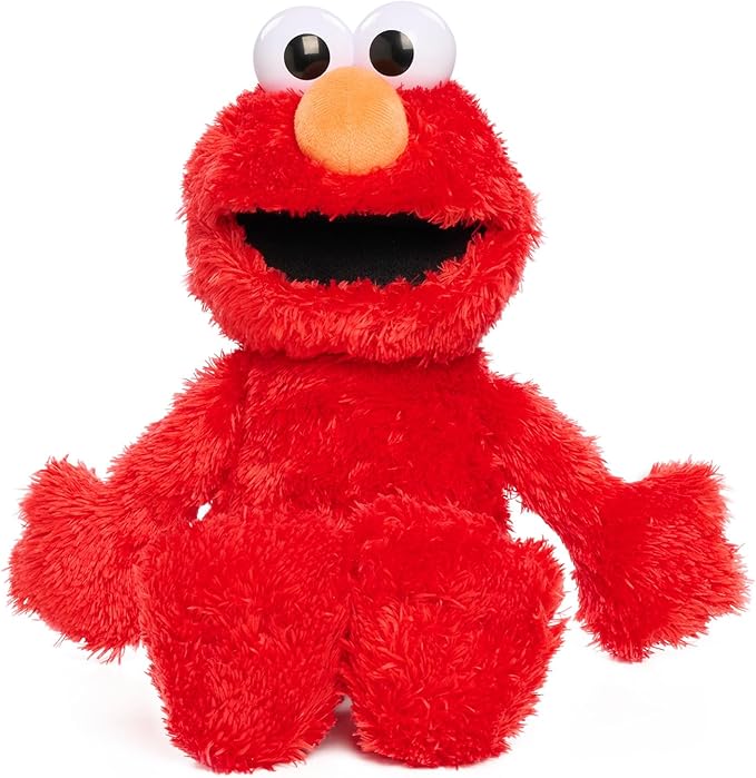 Sesame Street Tickle Me Elmo Plush Doll picture on the white background