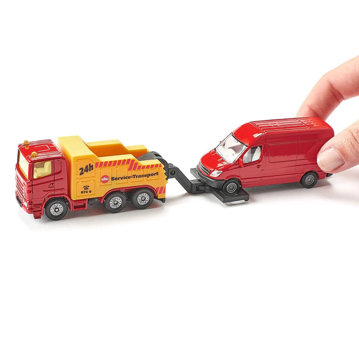 Siku Breakdown Tow Truck with Car Toy Vehicle truck wit van