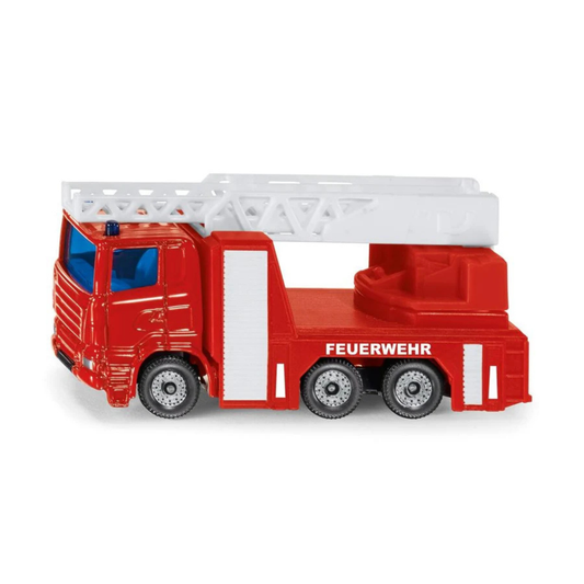 Siku Fire Engine Toy Truck with Moving Ladder picture on the white backgorund