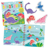 Silicone Sticker Book - Dinosaurs for kids ages 3+