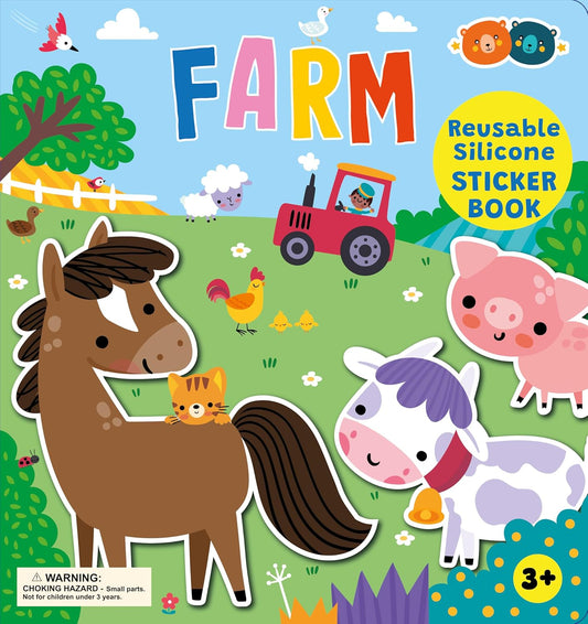 Silicone Sticker Book Farm title page  picture