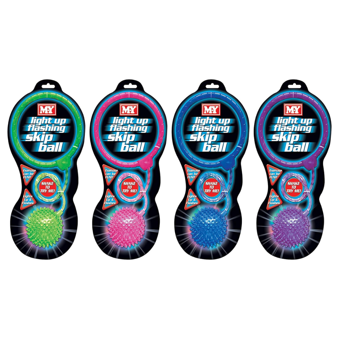 Light Up Flashing Skip Ball Assorted