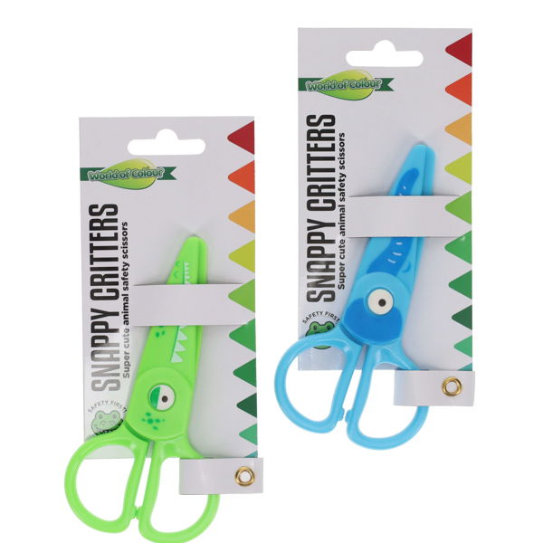 Snappy Critters Safety Scissors available in a 2 colors