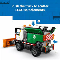 LEGO City 60490 Snowplough Truck Toy with Driver Minifigure 60490 picture from the back