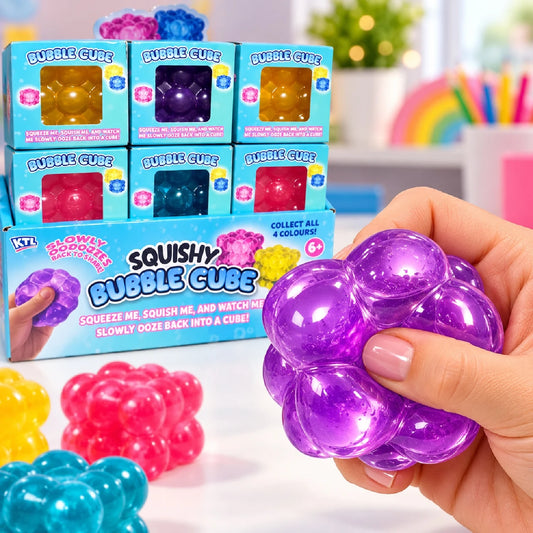Squish Bubble Cube Fidget Toy Assorted