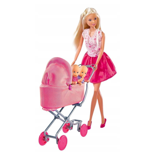 Steffi Love Sunshine Twins Doll Set picture of the pink doll playset