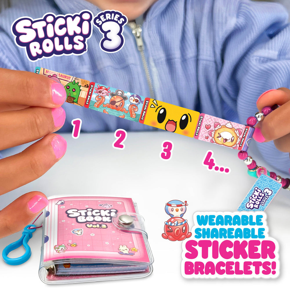 Sticki Book Pack contents laid out