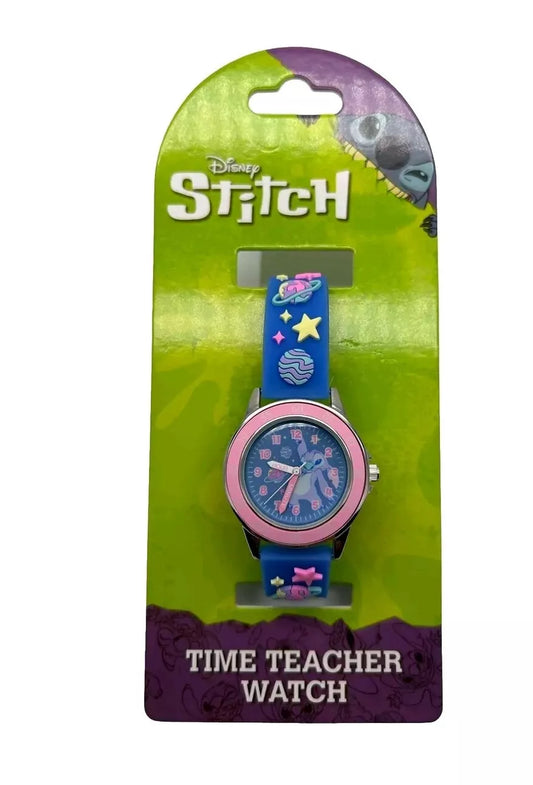 Stitch Time Teacher Galaxy Strap Watch