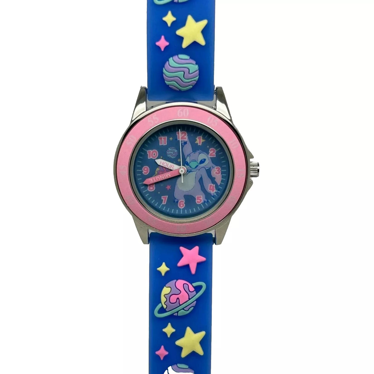 Stitch Time Teacher Galaxy Strap Watch