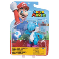 Nintendo Super Mario 4" Figure Assorted Light Blue Yoshi