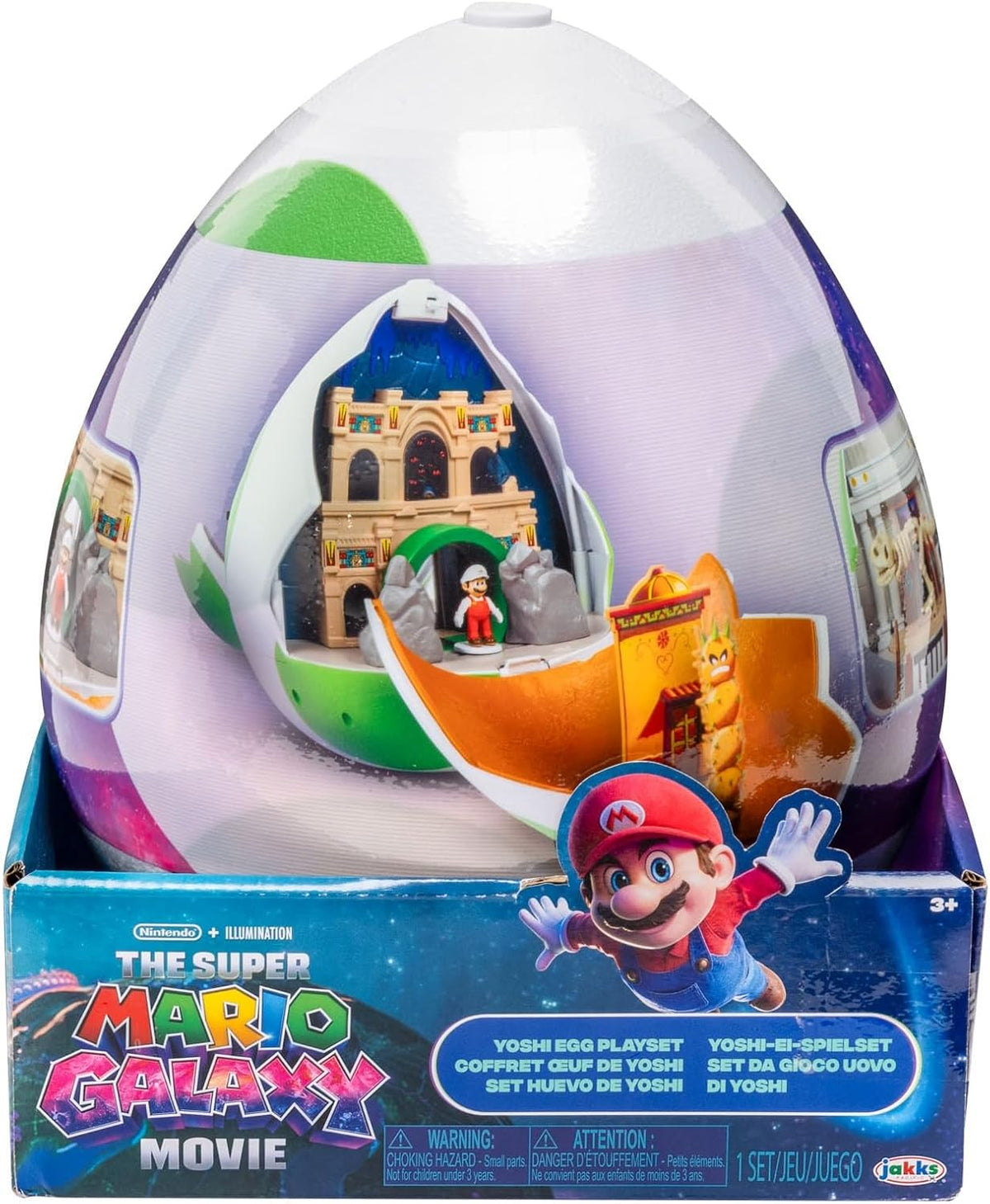 Super Mario Galaxy Movie Yoshi Egg Playset play your own story