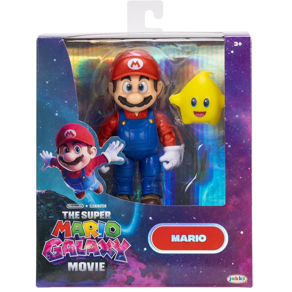 Super Mario Galaxy Movie Mario 5-Inch Action Figure picture of the box