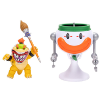Super Mario Galaxy Movie Bowser Jr. Clown Car Playset picture on the white background