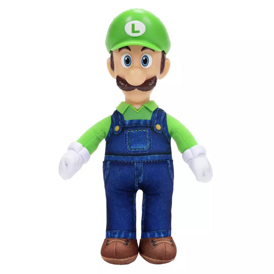 Super Mario Galaxy Movie Luigi Soft Toy Plush picture on the white background