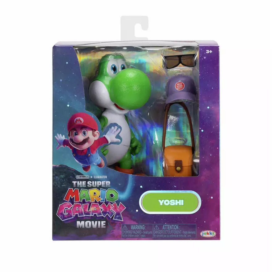 Super Mario Galaxy Movie Yoshi 5" Figure Collectible Toy picture in the box