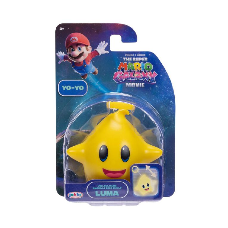 Super Mario Movie 2 Luma Glow-in-the-Dark Yo-Yo Toy available in yellow