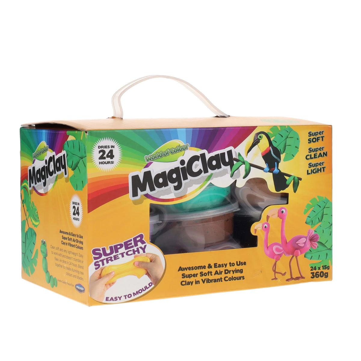 Super Stretchy Magiclay - 24x15g Tubs Set