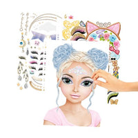 TOPModel Make Up Colouring Book stickers icludes