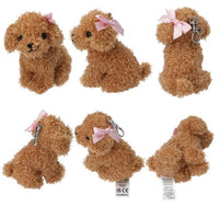 TOPModel Plush Dog Pendants curly brown puppy