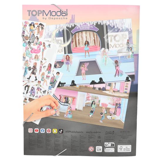 TOPModel Stickerworld reverse picture of the book