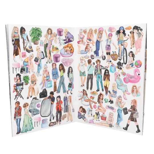 TOPModel Stickerworld creativity book