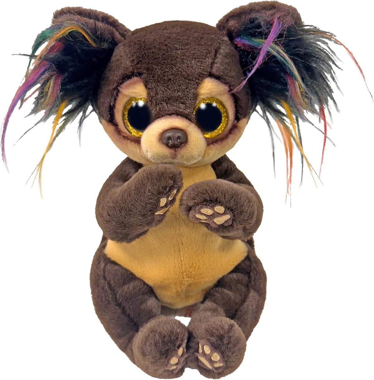 Ty Beanie Boos Toffee Chihuahua Plush Toypicture on the white backgorund