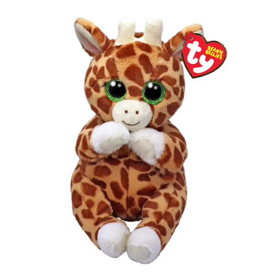 TY Beanie Bellies Tippi the Giraffe Soft Plush Toy pictur on the white background