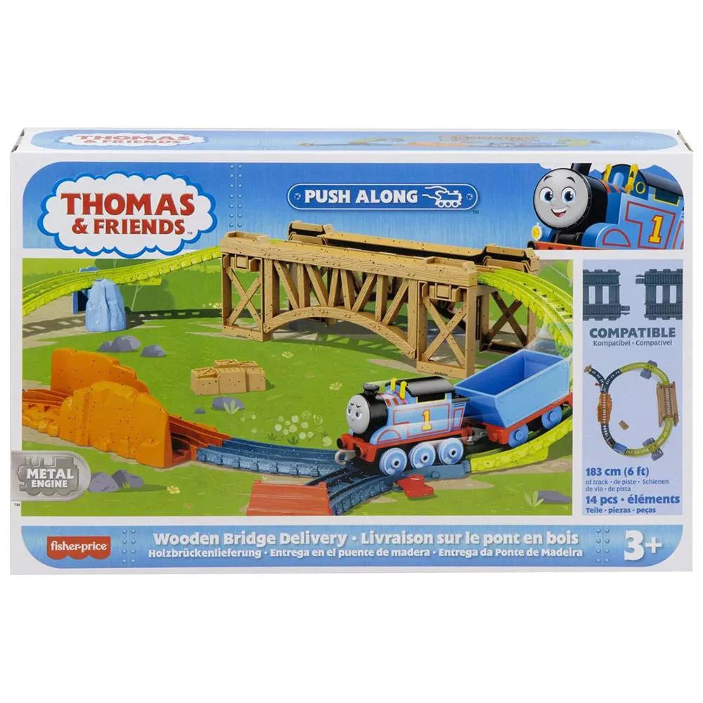 Thomas And Friends Push Along Wooden Bridge Delivery Playset