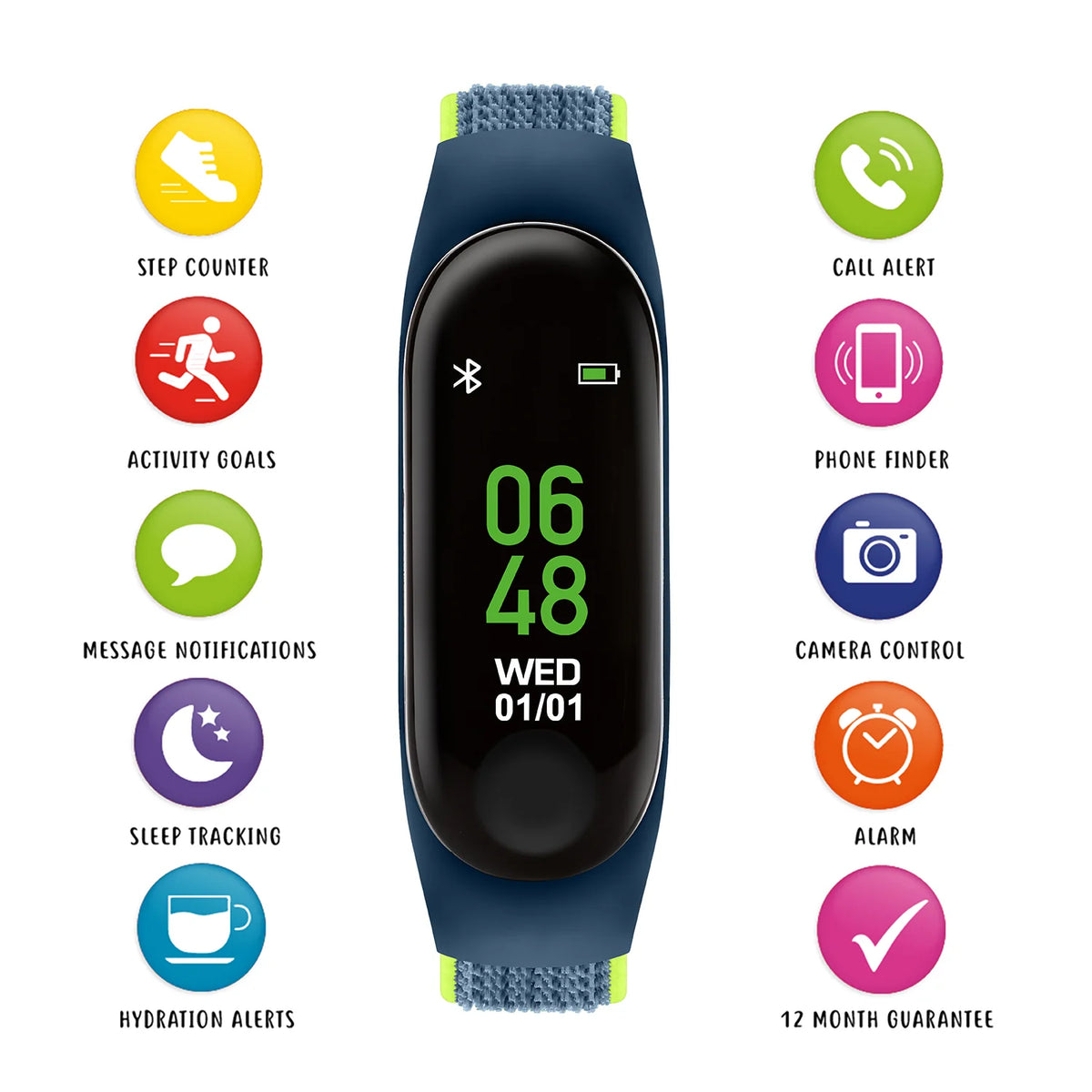 Tikkers Blue Velcro Activity Tracker