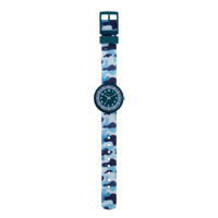 Tikkers Blue Camo Strap Watch