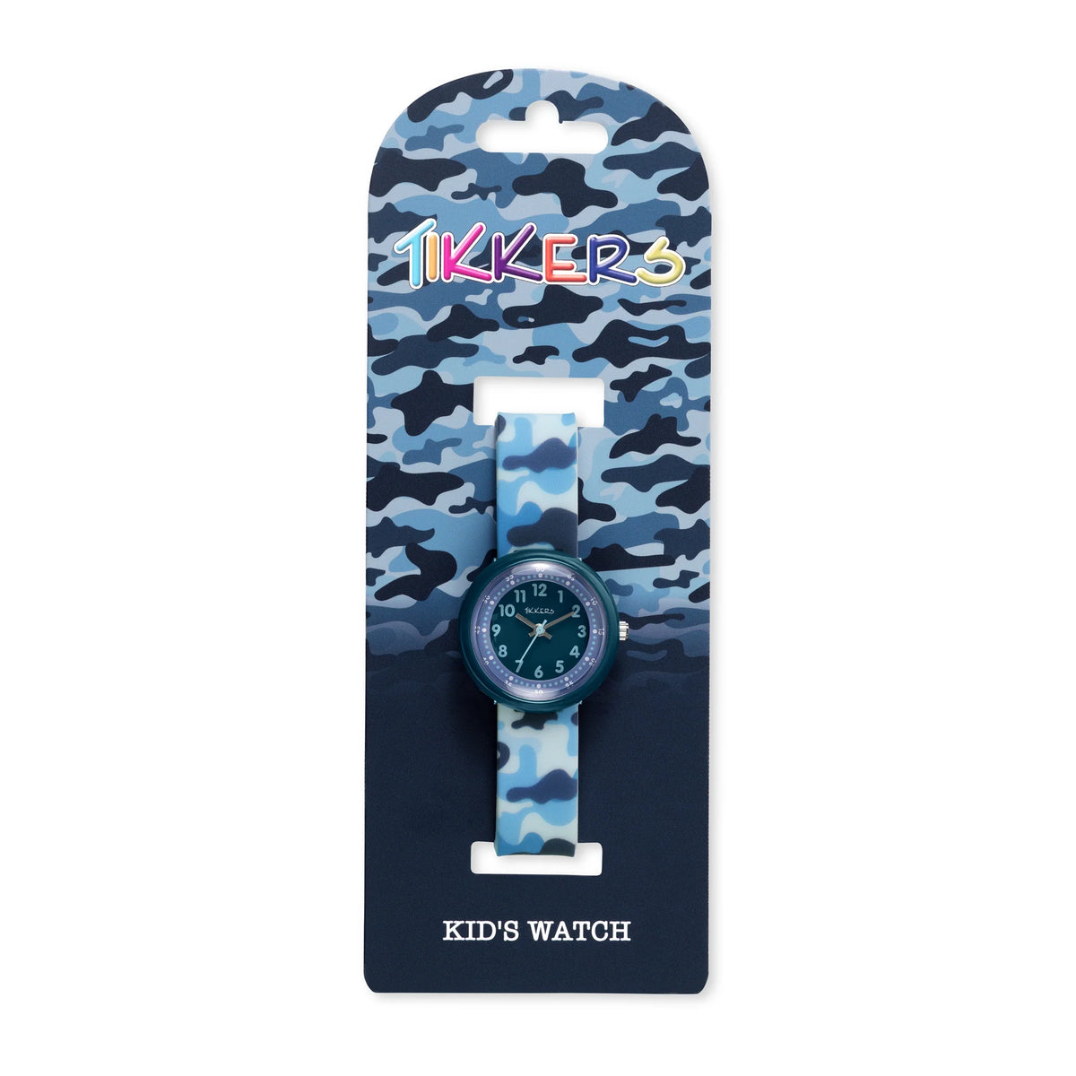 Tikkers Blue Camo Strap Watch