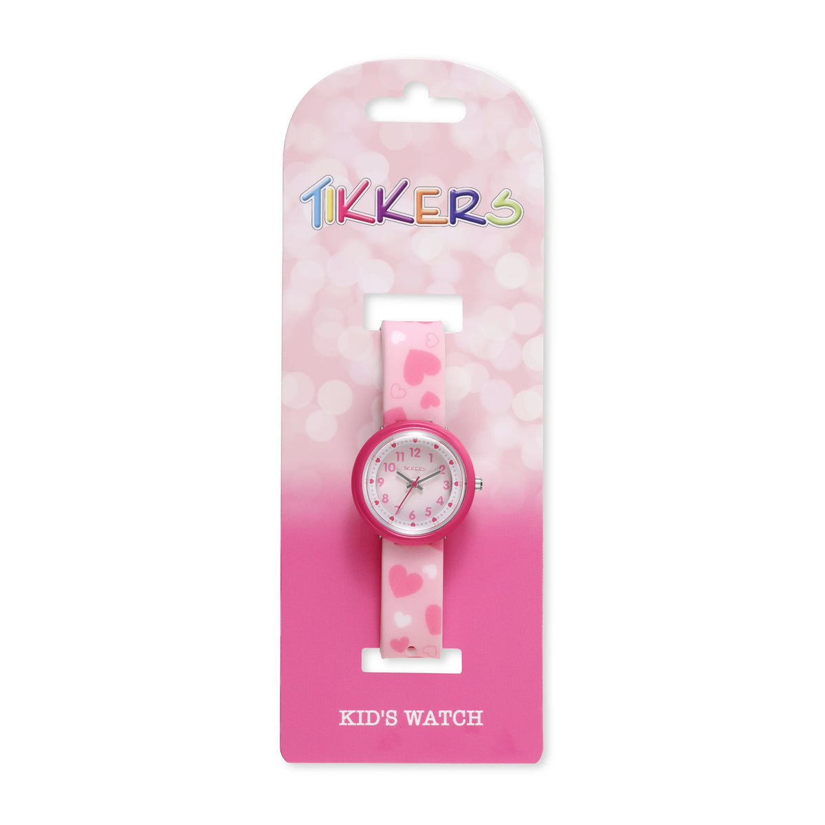 Tikkers Pink Heart Strap Watch