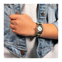 Tikkers Boys Green & Black Space Analogue Watch life style picture