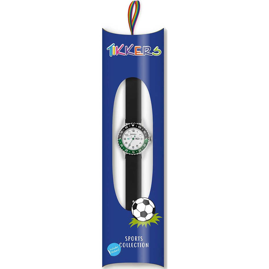 Tikkers Boys Series 10 Watch Black Silver comes in a box
