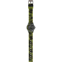 Tikkers Camo Silicone Time Teacher Strap Watch with a silicon khaki stripe