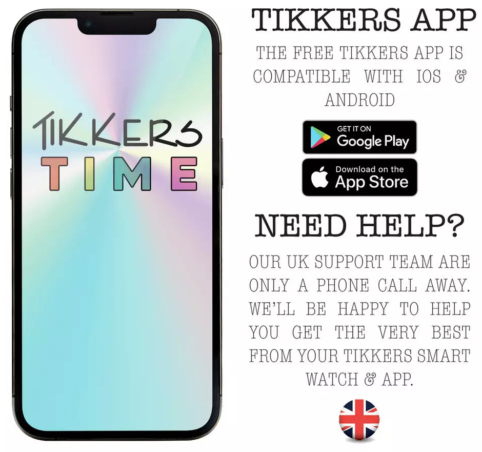 Tikkers Kids Navy Series 13 Smart Watch download app to mswitch it with your phone
