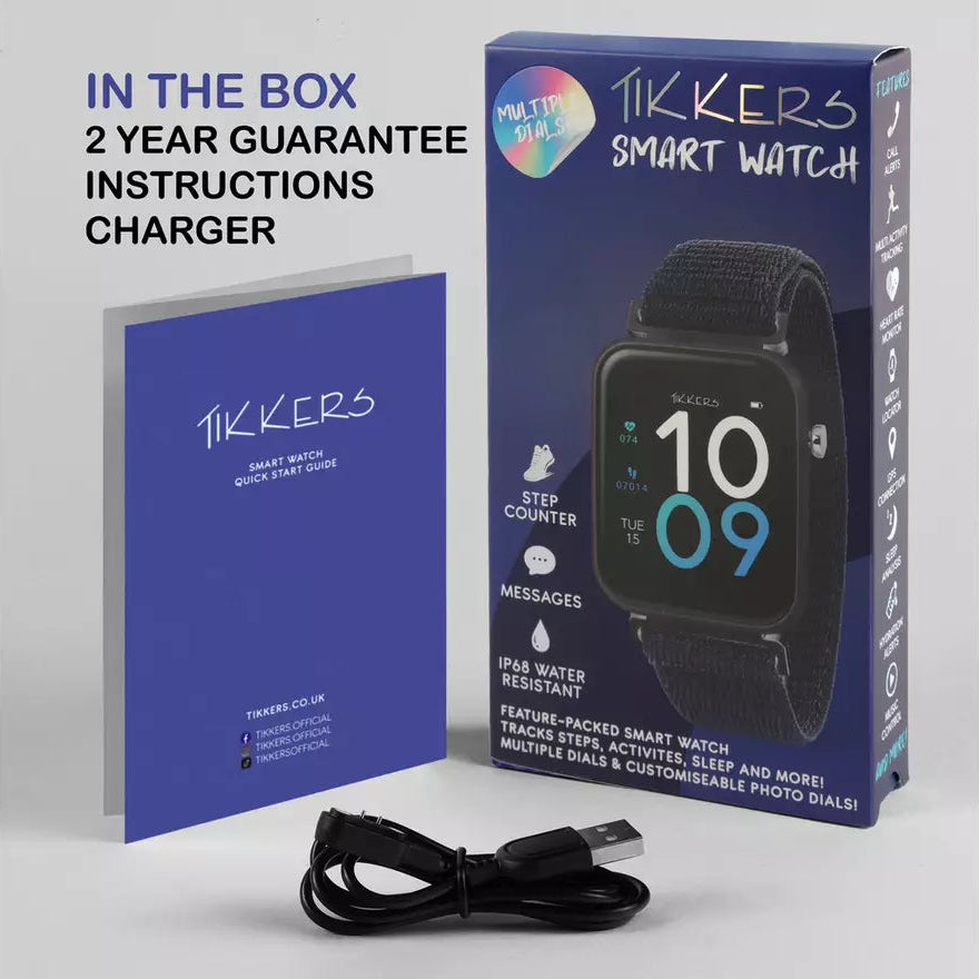 Tikkers Kids Navy Series 13 Smart Watch picture of the box