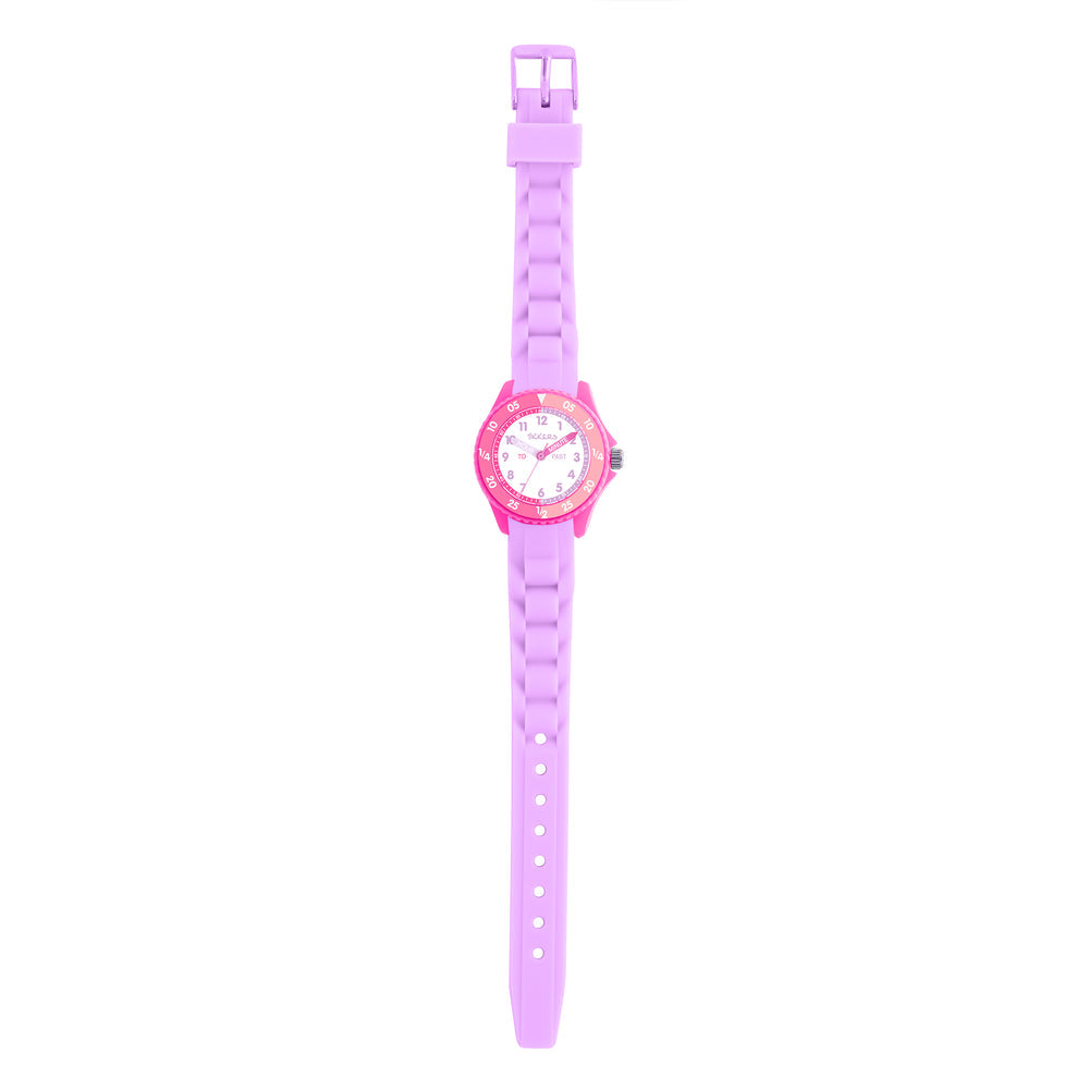 Tikkers Lilac and Pink Silicone Time Teacher Watch product photo 2